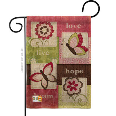Impson Double Sided 18.5'' H x 13'' W Burlap Flag Set
