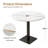 Round Sintered Stone Pedestal Dining Table