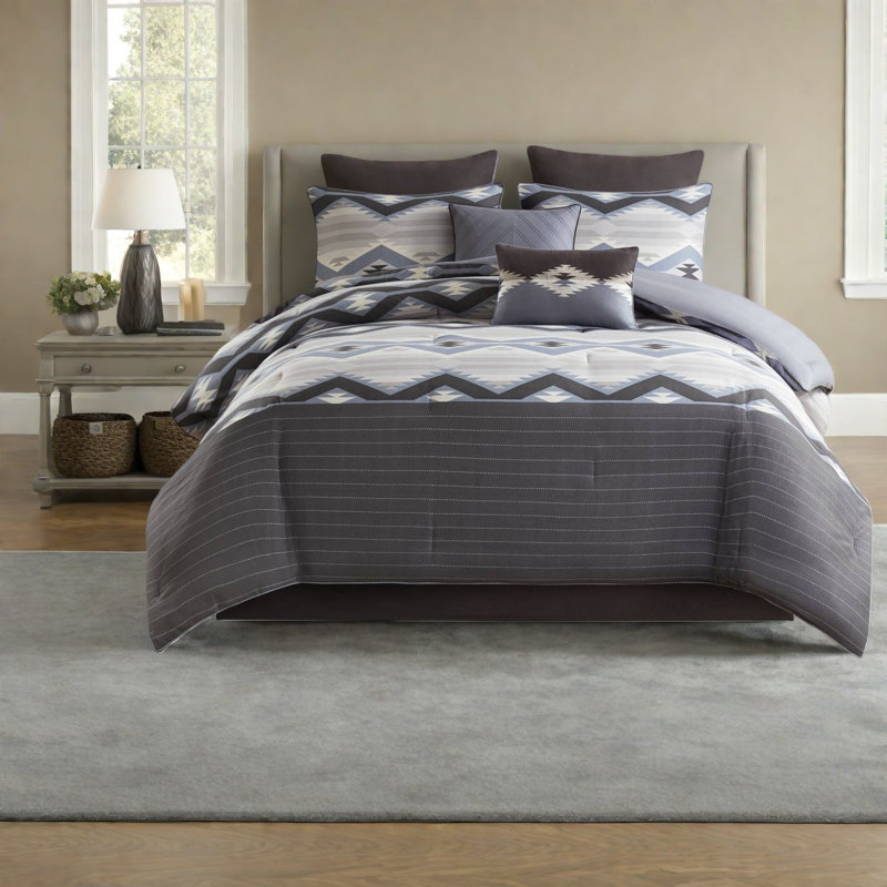 Piece Cal King Bedding Sets, Polyester Rustic Modern Home Comfort