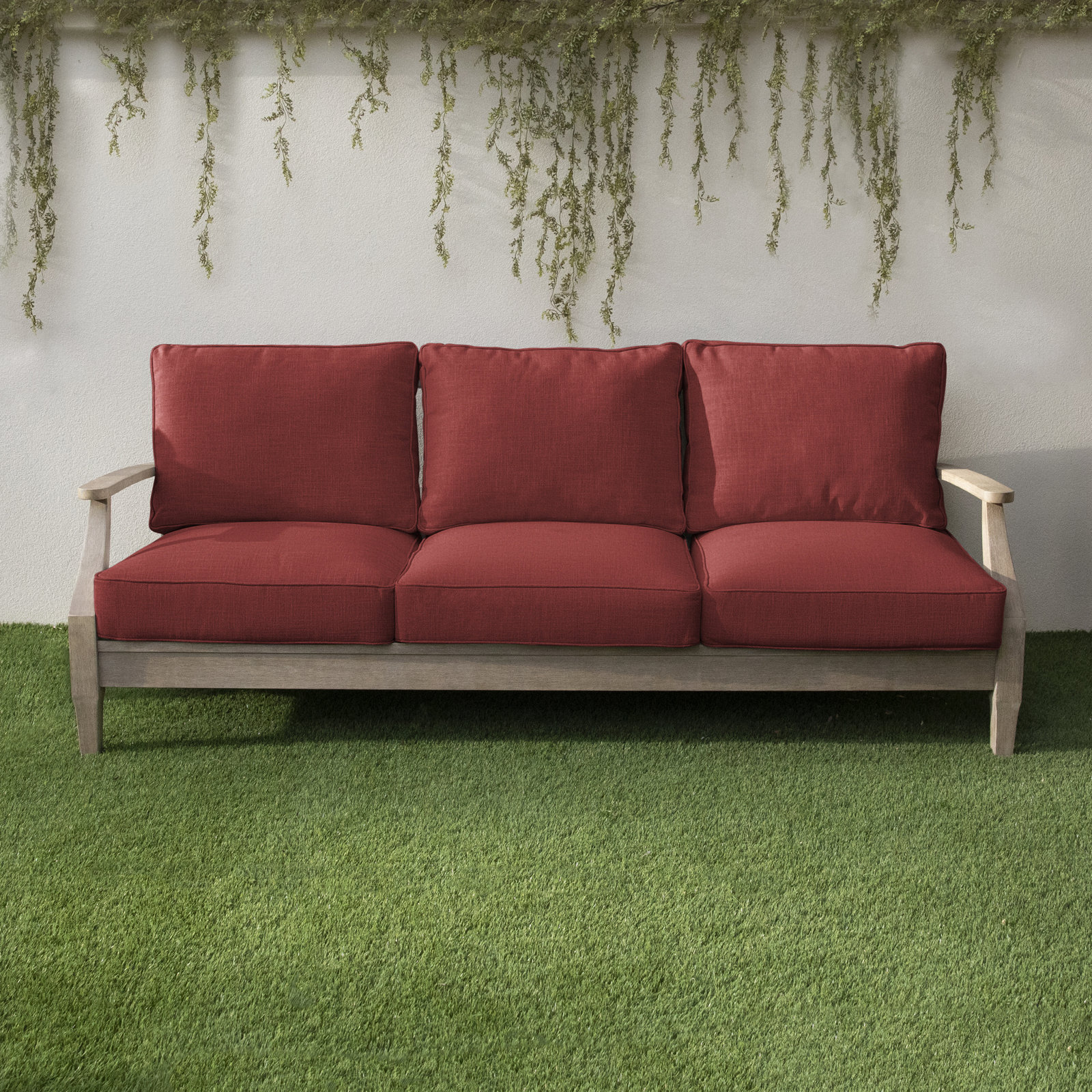 Outdoor Sofa, Canvas Cloud Sunbrella® Canvas, 23.50" W x 23" D