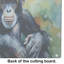 Chimpanzee Glass Cutting Board Large