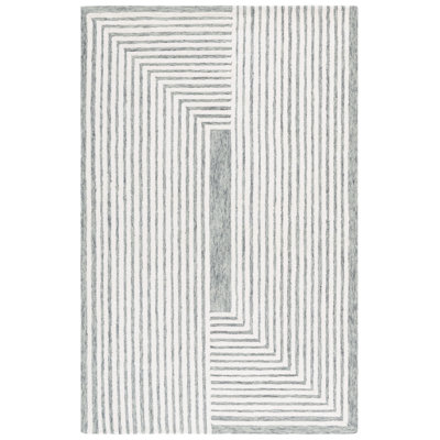 Metro 389 Hand Tufted 80% Wool; 20% Cotton Geometric Rug
