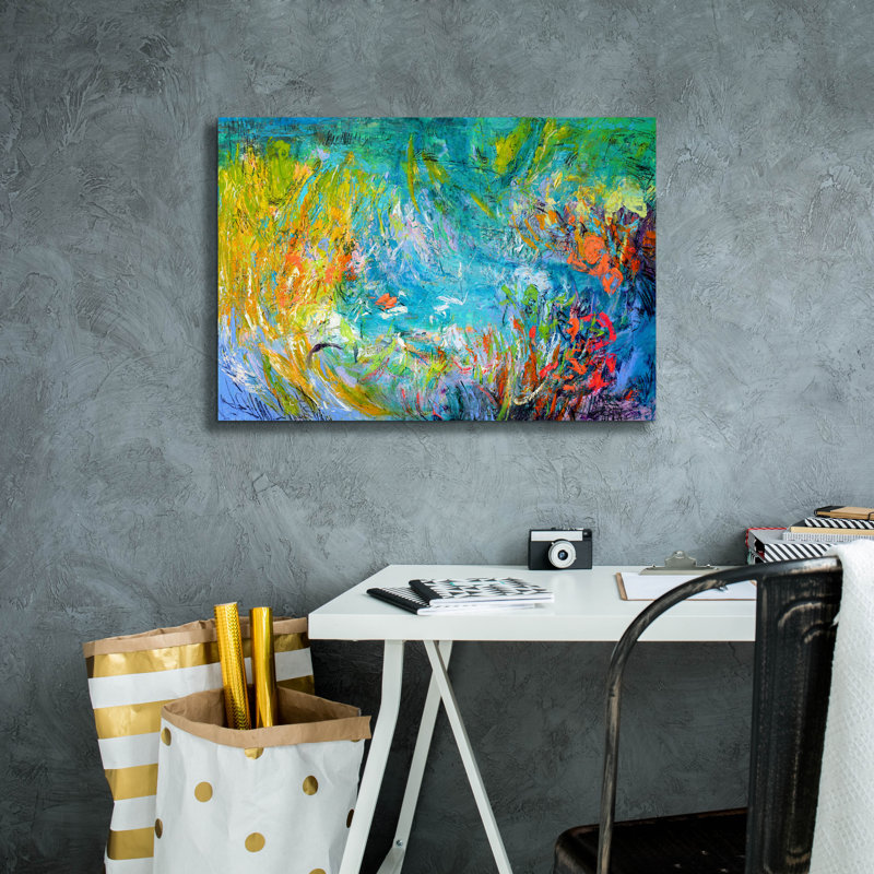  «Floating Dream» par Dorothy Fagan, art mural sur toile, H 18 po x l 26 po