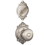 Georgian Single Cylinder Interior Knob Set (Exterior Portion Sold Separately)