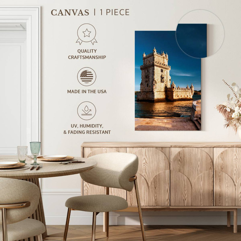 Aime Belem Tower By The River, 39" H x 26" W