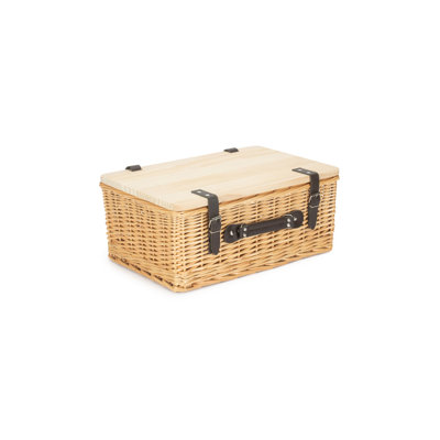 Wicker Gift or Storage Hamper Basket with Lid
