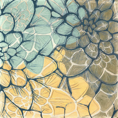 " Dahlia Dance I " by Jennifer Goldberger Painting Print
