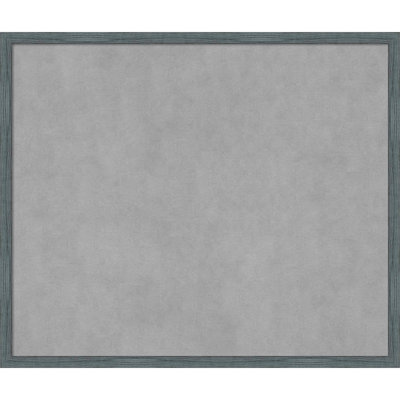 Tableau magnétique encadré étroit bleu-gris rustique