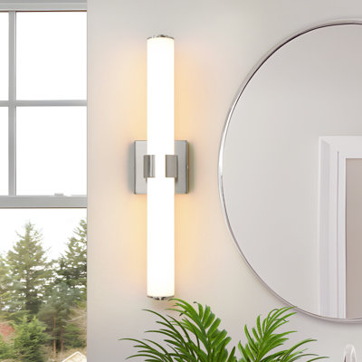Jesseray 1-Light Integrated LED Dimmable Bathroom Vanity Light Bar with Acrylic Shade