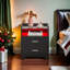 50cm W Manufactured Wood Bedside Table