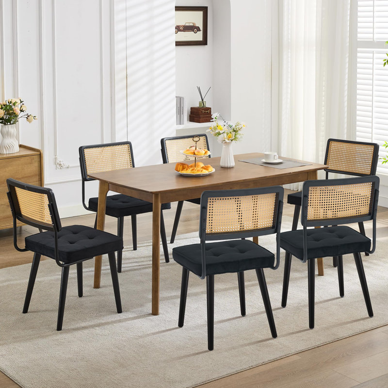 Patio Dining Side Chair, 4, Black
