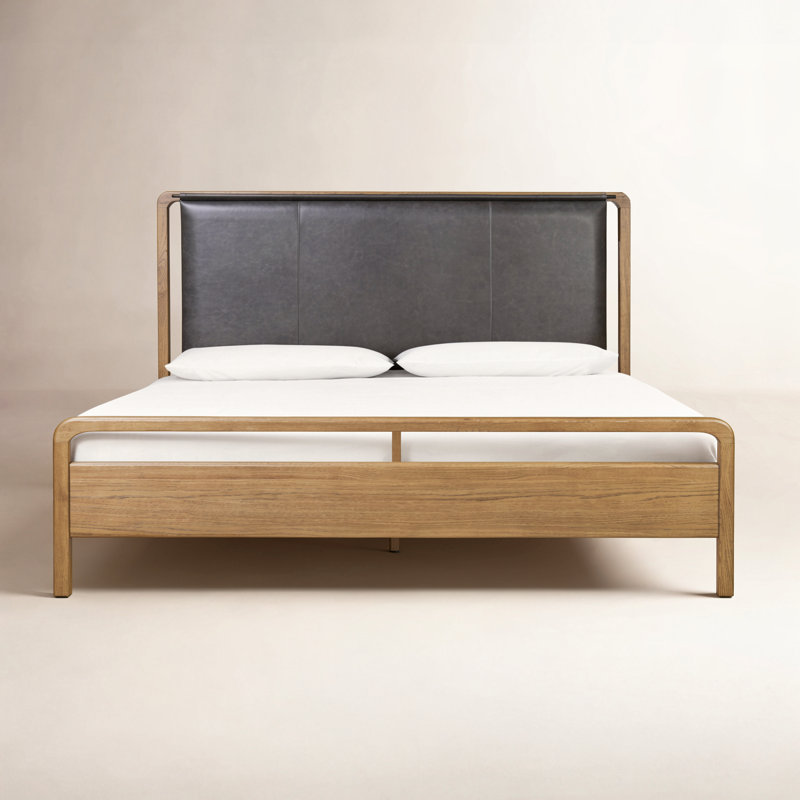 Rosedale Bed-Amber Oak-King, King, Amber Oak/Chaps Ebony