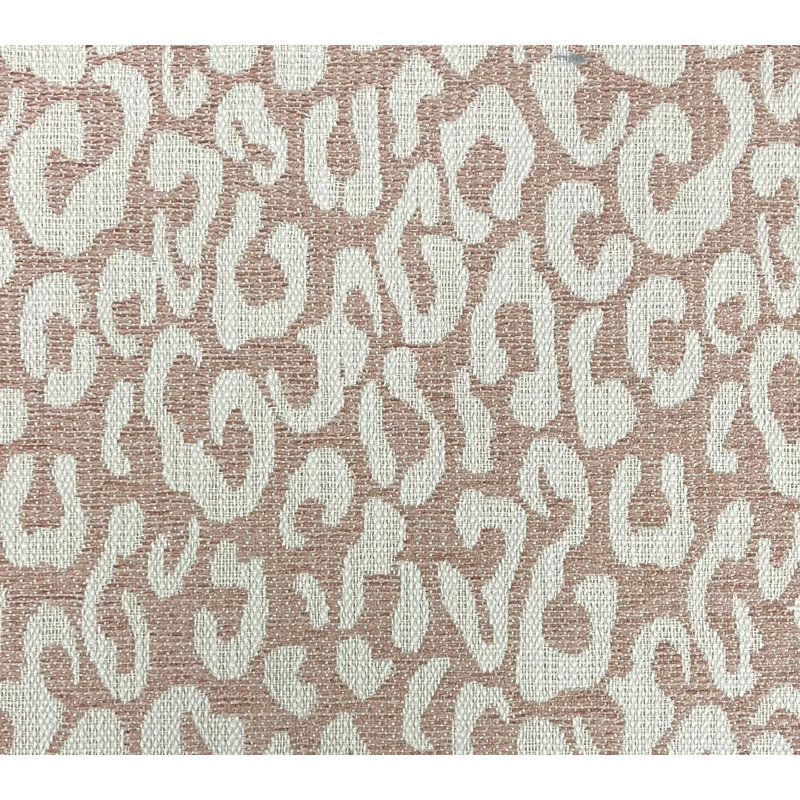 Hepburn-Santana Leopard Print Textured Fabric, Blush