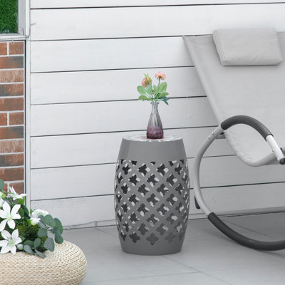 Tabouret de jardin 18 po en acier