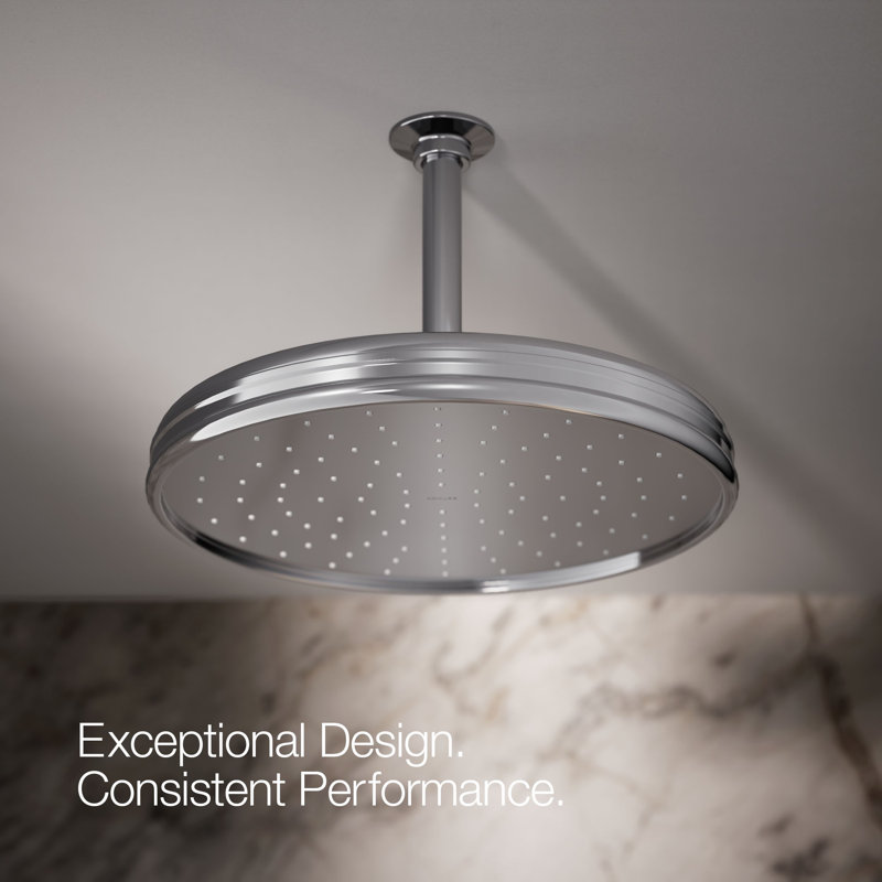 Rain Fixed Shower Head, Polished Chrome