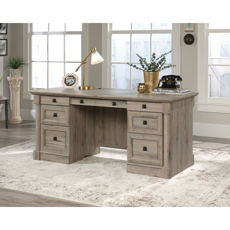 Bureau d'écriture rectangulaire l 65,118 po Panaghia, Gris