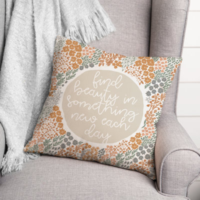 Floral Throw Pillow
