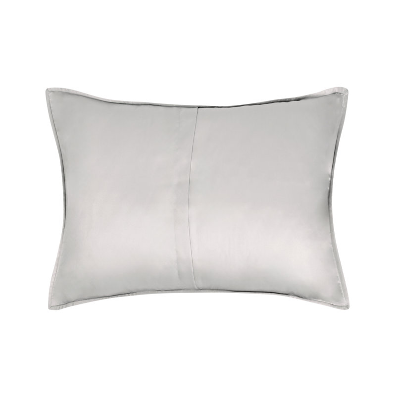 Winthrop Sateen Sham, Standard, Silver Gray