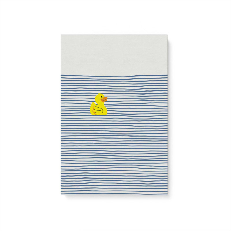 Reproduction d'art sur toile «Yellow Ducky» par Little Dean, Toile tendue, Ne s’applique pas, H 24 po x l 18 po