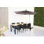 Jaidon 6 - Person Wicker Patio Dining Set with Extendable Rectangular Table-401680534