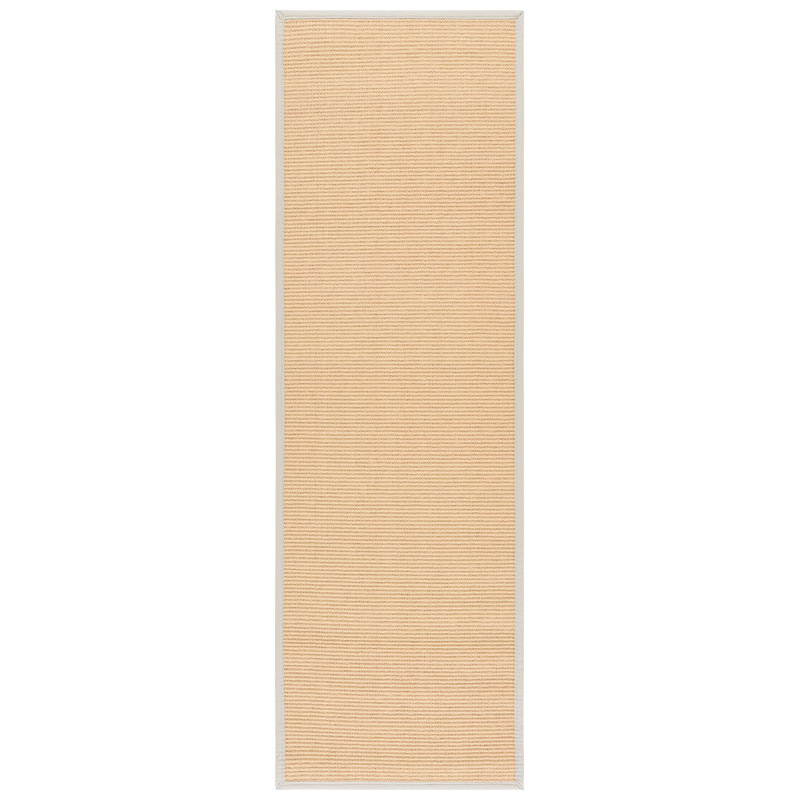 Tapis intérieur / extérieur couleur maïs / beige Hulene 109, Tapis de couloir 2 pi 6 po x 8 pi
