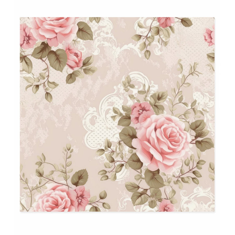 «Floral Flower Dreams», reproduction d'art non encadrée, H 24 po x l 24 po