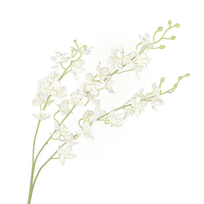 Petite Artificial Dendrobium Orchid Flower Stem Spray
