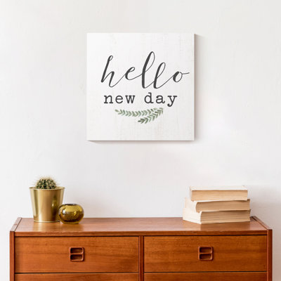 Hello New Day Canvas Print