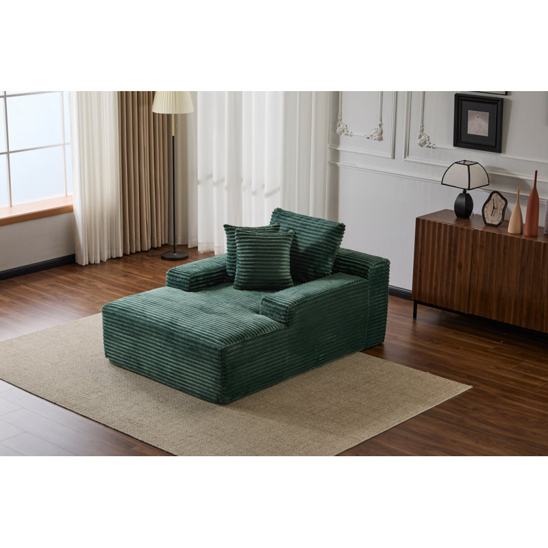 Méridienne surdimensionnée surdimensionnée Cozy Cloud Couch, Vert