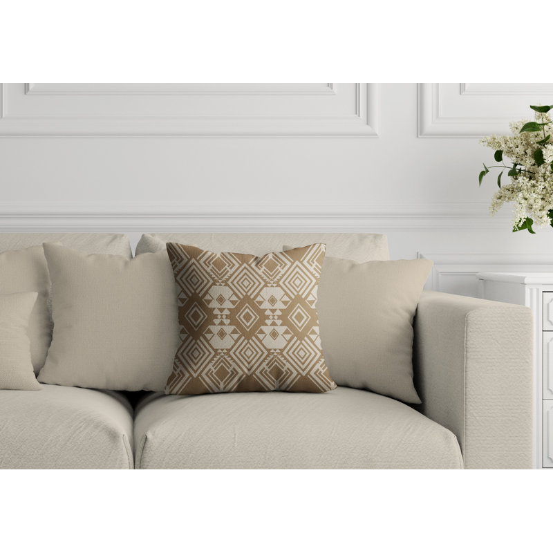 Housse et insert de coussin extérieur d'extérieur, L 19 po x H 19 po, Sable