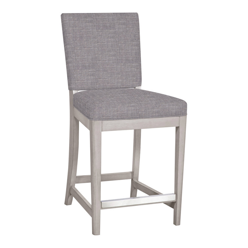 Juliet 42"Counter Stool, Nomad Slate Crypton® Chenille, Dove Gray