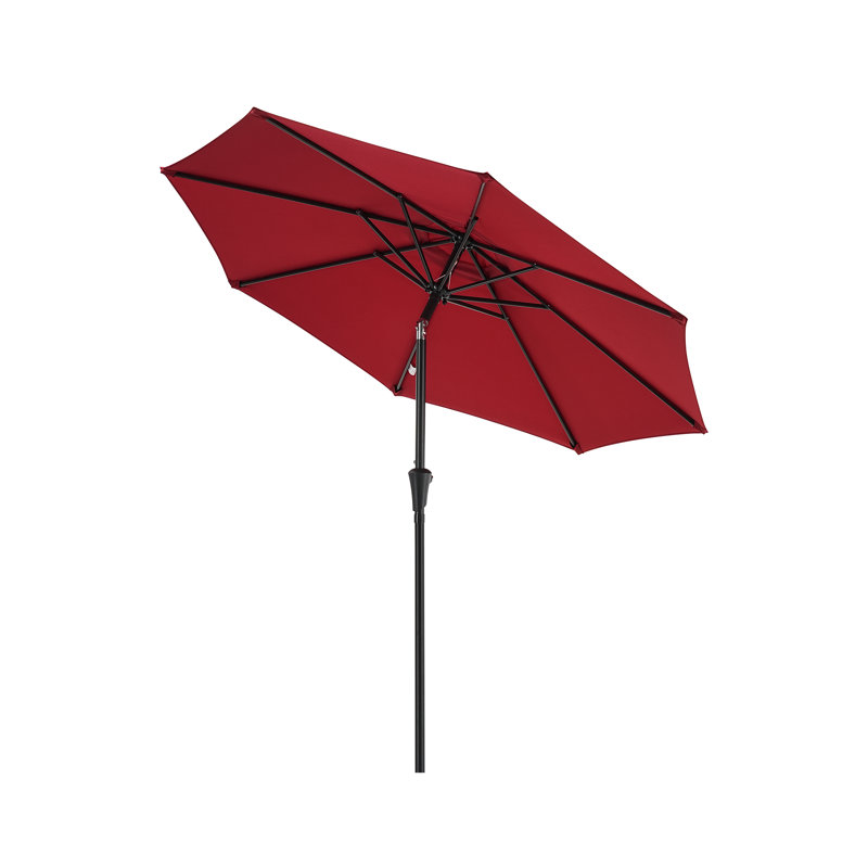Parasol de marché 108 po Ruel, 9 pi, Rouge
