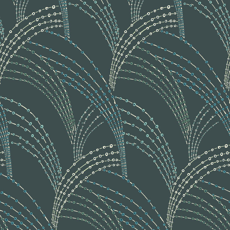 Sea Grass - Black Moss Wallpaper