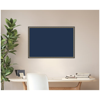 Tableau d'affichage en lin encadré en tissu