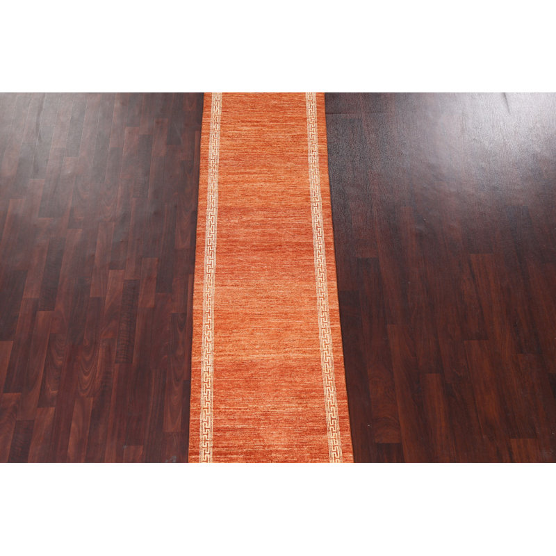 Handmade Gabbeh  Wool Runner Rug 2x9