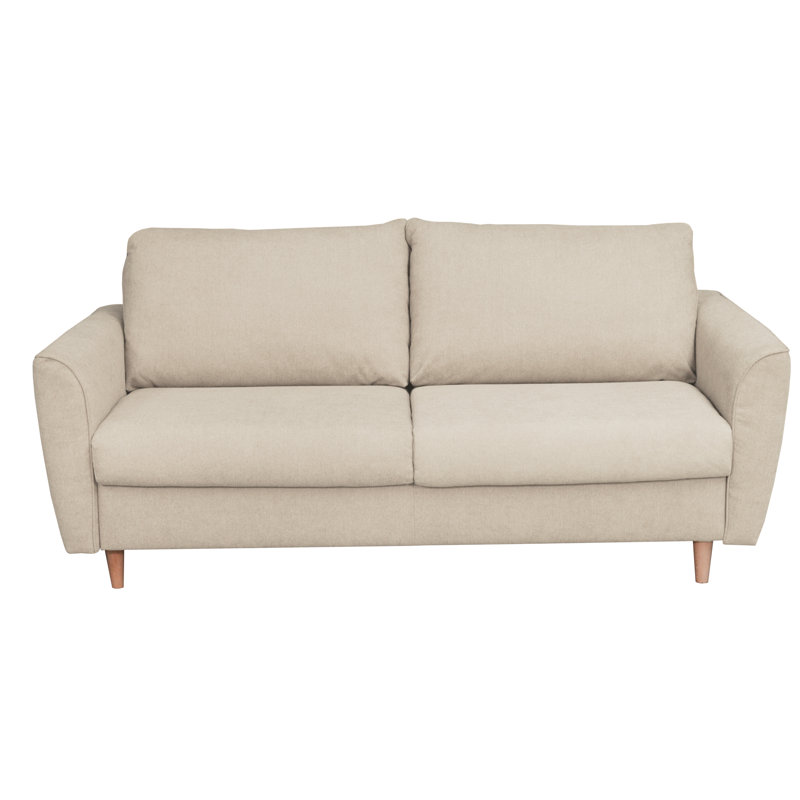 Canapé-lit Marotz, Beige / fil blanc