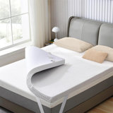 3 Inch Gel Memory Foam Mattress Topper With Cooling Cover Ventilated Soft Mattress Pad, Bed Topper, Certipur-Us Certified