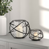 Geometric Modern Metal Candle Holders
