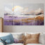 Décoration murale mauve et lac mauve et doré IV - lac