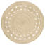 Tapis de couleur unie en jute tissé à la main en fibre naturelle Venessa-25627022