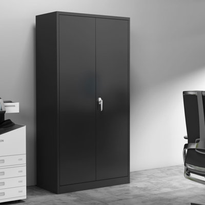 Armoire de rangement en métal avec 4 tablettes réglables Aobabo