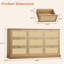 Commode en bois de style bohémien à 9 tiroirs Canei-1417653452