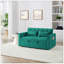 54,33 po Canapé-lit pliable polyvalent en 3 longueurs, canapé-lit moderne, canapé-lit en velours, dossier réglable-118043344