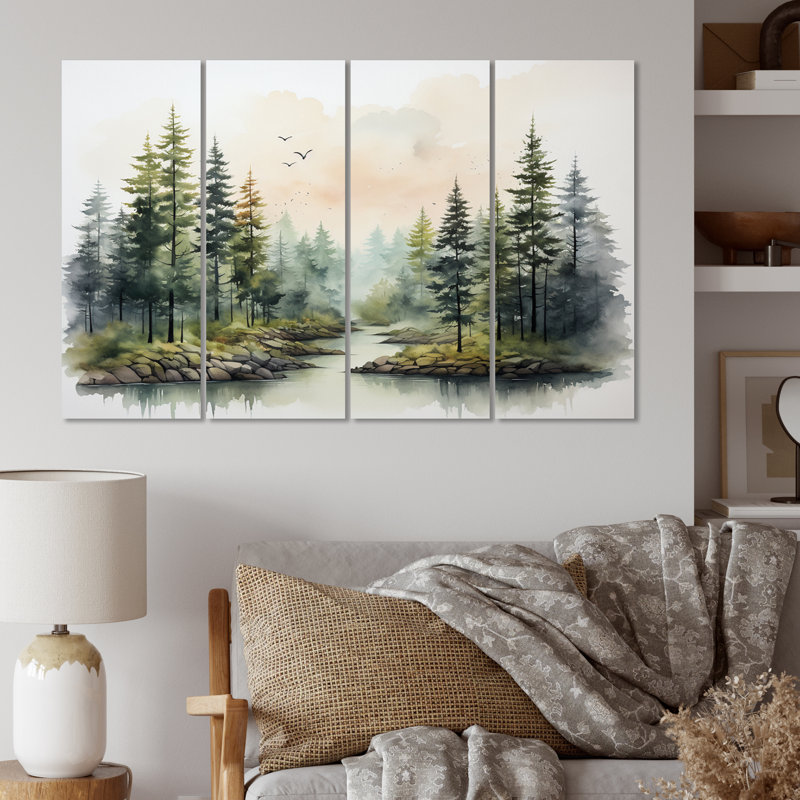 Tranquil Forest Oasis III - campagne, impression sur métal