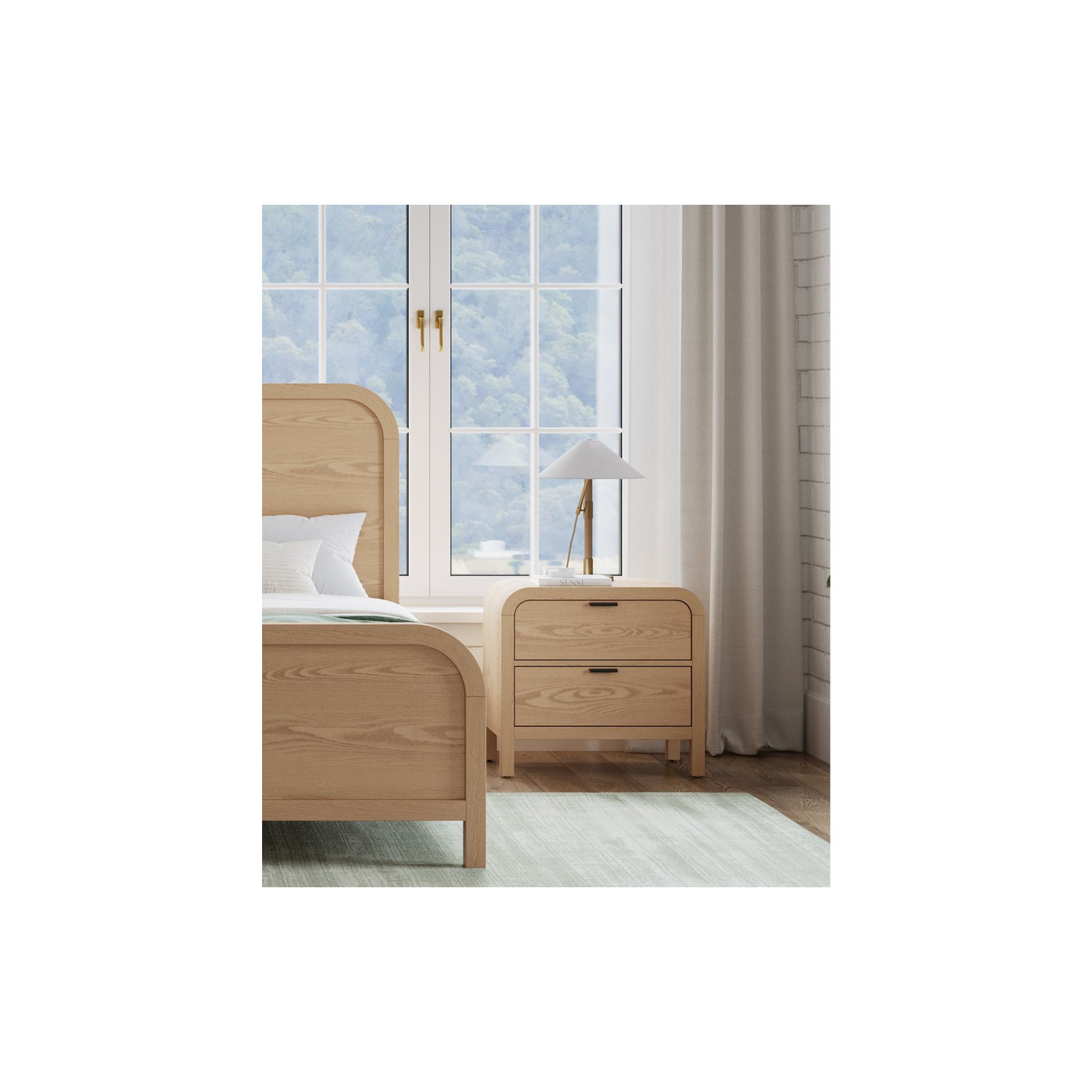 Essie 2 - Drawer Nightstand, Timber