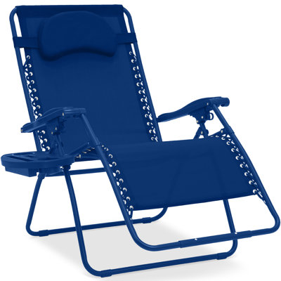  Fauteuil inclinable d'extérieur surdimensionné avec porte-gobelet surdimensionné zéro gravité