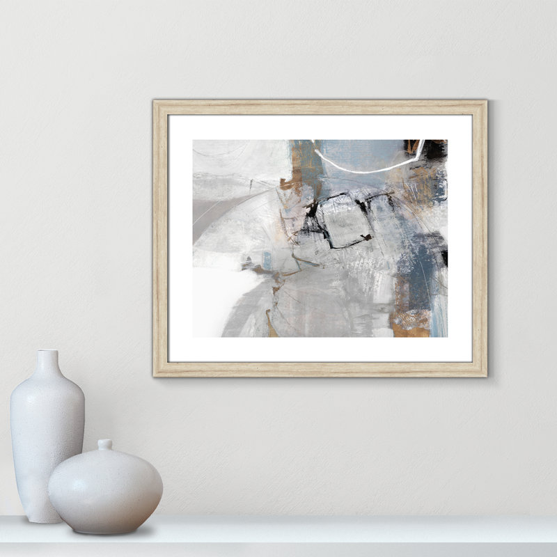Clear Call - Art encadré autoportant, Encadrement beige, H 22 po x l 32 po x P 1,25 po
