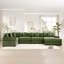 Kojka Convertible Corduroy Modular Sectional Sofa with Thick Armrests & Movable Ottoman-114888063-121418092