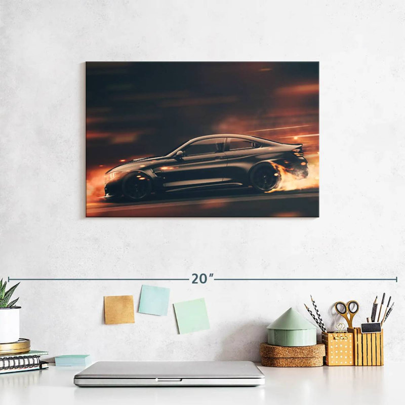 Mehar Blazing Race Car, 8" H x 12" W