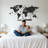 3D Wooden World Map Wall Art – Handcrafted Multilayered Design-353158367-401425441